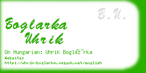 boglarka uhrik business card
